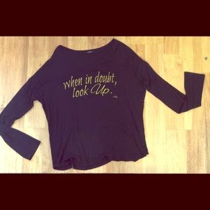 Soft slinky long sleeve boutique shirt by Written